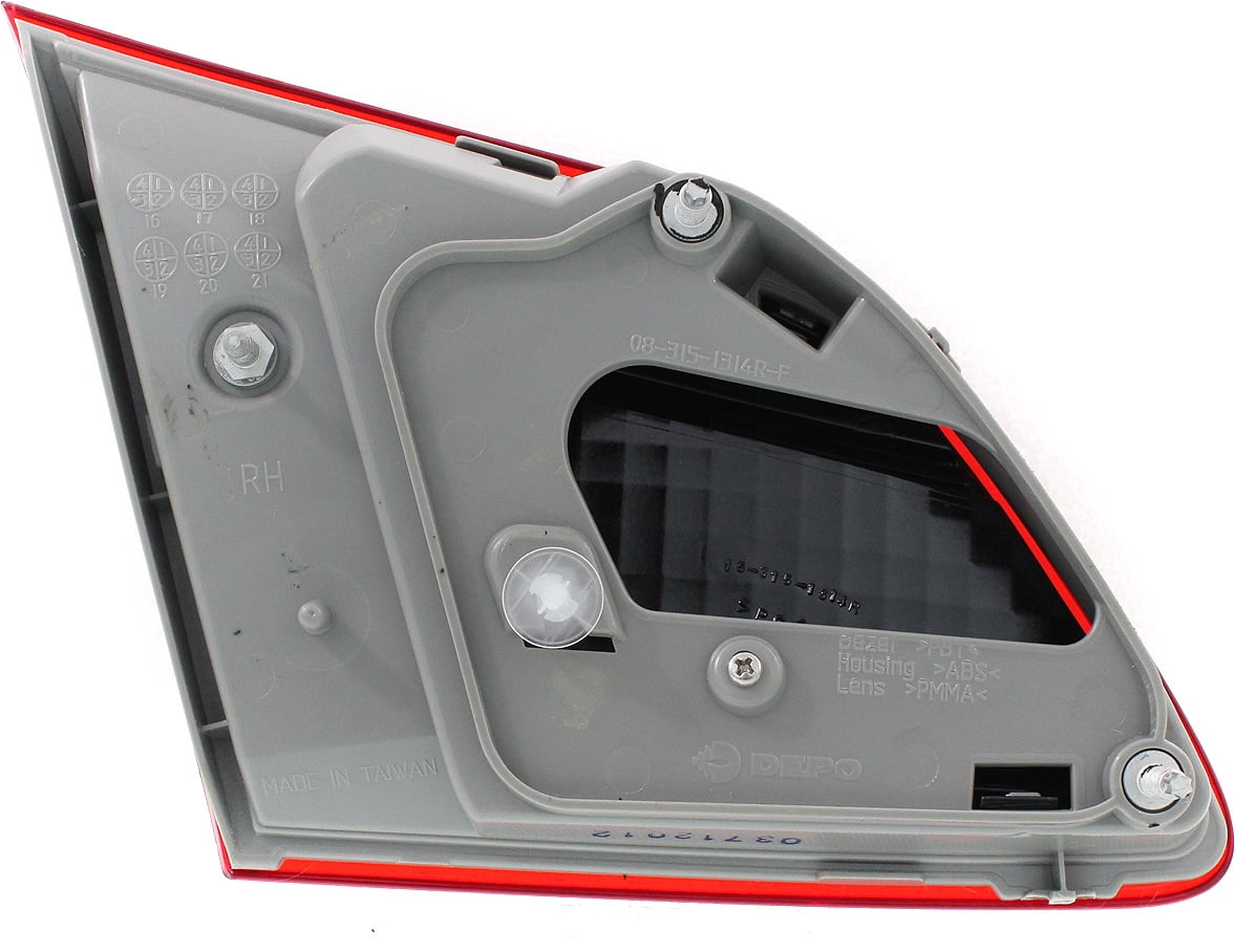 Tail Light Compatible With 2016-2018 Nissan Sentra Right Passenger Side, Inner