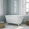 thumbnail image 3 of Cambridge Plumbing Inc SWED54-NH-ORB Cast Iron Swedish Slipper Tub 54 x 30 in. with No Faucet Drillings and Oil Rubbed Bronze Feet, 3 of 3