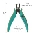 thumbnail image 2 of Alicates perforadores de metal Beadsmith Vintaj 1,5 mm, 2 of 7