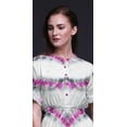 thumbnail image 4 of Bimba Rayon Shibori Tie-Dye Ladies Long Gown Boho Beach Cocktail Party Maxi SlitÂ&nbsp;Dress-Large, 4 of 6