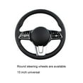 thumbnail image 3 of Universal Soft Furry Steering Wheel Cover, Non-Slip Grip & Warm Winter Car Accessory, Fits for Interior Decor(Coffee), 3 of 9