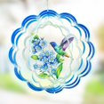 thumbnail image 1 of VP Home Molinillo de Viento Cinético Colibrí Floral 3D Gran Molinillo Metal Jardín Exterior: Molinillos de Viento Colgantes 12" X 15": Decoración Perfecta para Exteriores, 1 of 6