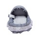 thumbnail image 1 of Cama cueva para gatos, cómoda, portátil, antideslizante, para interiores Gris M, 1 of 9