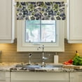 thumbnail image 2 of Yayeee Kitchen Valance Rod Pocket 54" x 18" Living Room Window Curtain, Green Floral, 2 of 6