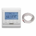 thumbnail image 1 of Programmable temperature controller thermostat for electric floor heating White 16A, 1 of 8