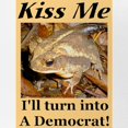 thumbnail image 2 of CafePress - Kiss A Democrat - Adjustable Unisex Printed Trucker Hat with Mesh Back, 2 of 10