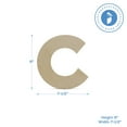 thumbnail image 2 of Wooden Letter C Cutouts 8", Pack of 3 Wooden Letters for Wall Decor, Home Decor, Crafts, and Party Decorations by Woodpeckers, 2 of 5