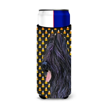 

Caroline s Treasures SS4283MUK Briard Candy Corn Halloween Portrait Ultra Hugger for slim cans Slim Can multicolor
