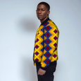 thumbnail image 4 of African Wax Printed Cotton winter Jacket for men and women Ankara Padded jacket coat tops, 4 of 4