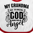 thumbnail image 4 of Inktastic My Grandma Was So Amazing God Made Her an Angel Boys or Girls Baby Bib, 4 of 4