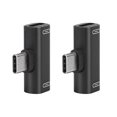 thumbnail image 1 of USB Adapter, Foldability 2 In 1 Converter Splitter Easy To Use Aluminum Case Material  For Remote For Charging For Calling Silver,Black,Gold,Red,Pink, 1 of 8