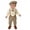 1-Khaki332, variant on Tiijoy Baby Boy Formal Suit Long Sleeve Romper Suspenders Pants Hat 3Pcs Set, Sizes 0-3 Months