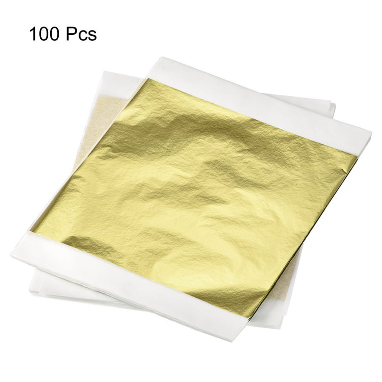 Gold Leaf Sheets 100 Pcs- Gold Foil for Nails Sheets 5.5 x 5.5 inches Gold  – ASA College: Florida