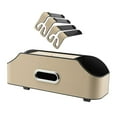 thumbnail image 4 of Organizador de pañuelos para el respaldo del asiento del coche, práctico con ganchos para el interior del vehículo. Beige, 4 of 7