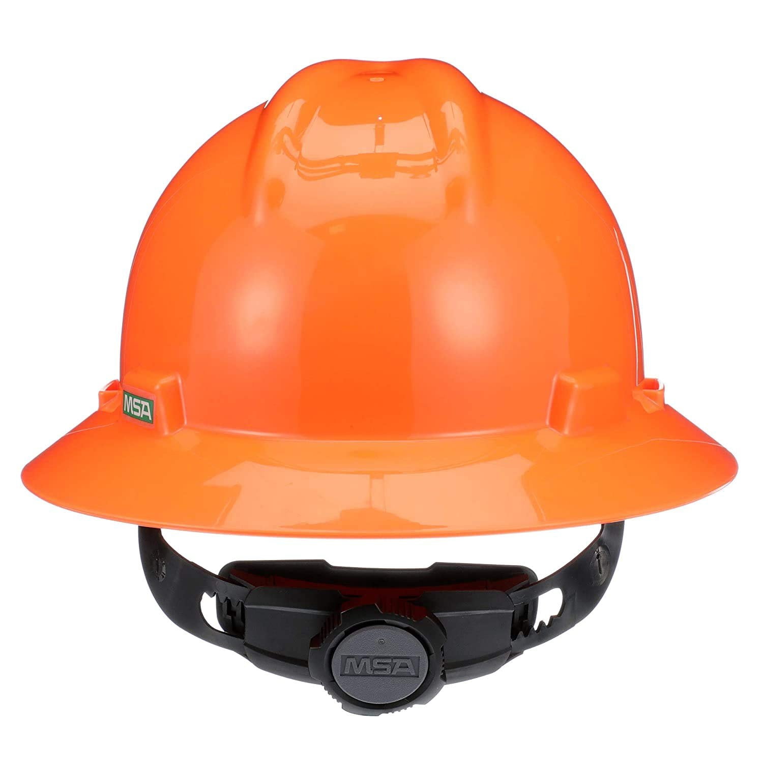 MSA Hi-Viz Orange V-Gard Class E, G Type I Polyethylene Non-Slotted Hard Hat With Fas-Trac Suspension