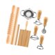 thumbnail image 4 of Kit de herramientas para hacer pasta con mango de madera para hacer ñoquis y repostería casera. 9 piezas, 4 of 9