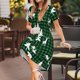 thumbnail image 3 of Disketp Christmas tree green plaid para Vestido de Manga Corta para Mujeres, Vestidos de Verano para Mujeres, Casual y Holgado para la Playa, 3 of 6