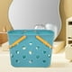 thumbnail image 3 of Cesta de ducha portátil de 4 piezas, cesta de baño de plástico, organizador de almacenamiento de artículos de tocador con asa, 3 of 6
