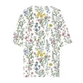 thumbnail image 4 of Jjayotai Women's Summer Tops, Short Sleeve Tunics, Dressy Casual Blouses, Henly Neck Button-Down Shirts, Boho Womens Clothing Multicolor^ M, 4 of 5