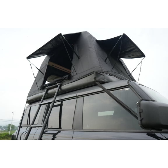 4x4 Roof Top Tent - Inflatable Car Camper with Ladder, Quick-Setup Air Shelter for Off-Road Trucks/SUVs (Khaki & Black)