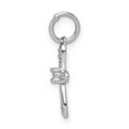 thumbnail image 2 of 14K White Gold Charm Pendant Diamond Round .03Ct. Cross, 2 of 4