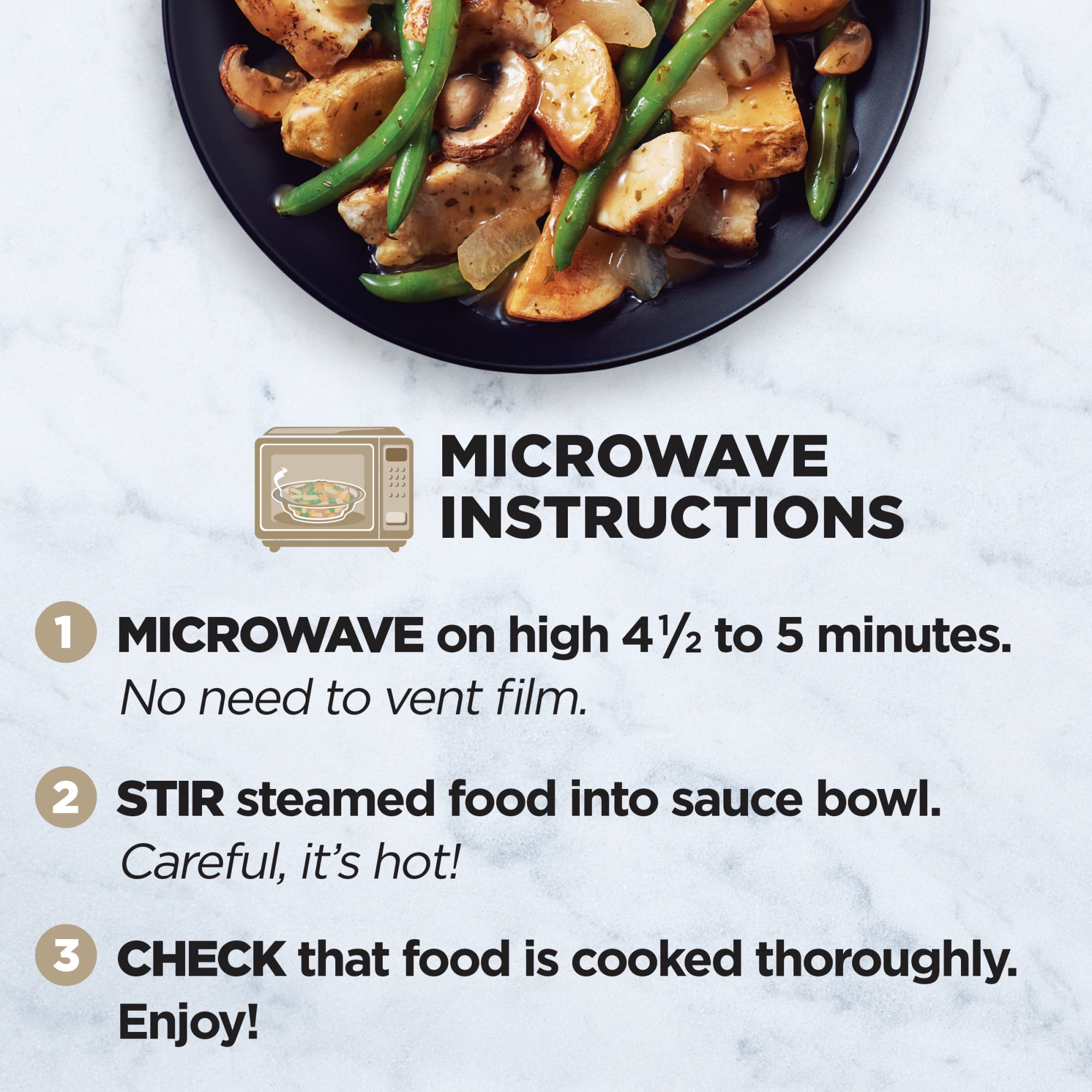 Healthy Choice Simply Steamers Grilled Chicken Marsala, High Protein Frozen Meal, 9.9 oz. Bowl
