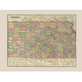 thumbnail image 2 of Cram 14x12 White Modern Wood Framed Museum Art Print Titled - Kansas - Cram 1892, 2 of 4