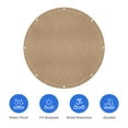 thumbnail image 3 of Covers & All Round Canvas Tarp, 16 oz 550 GSM 28 Mil Heavy Duty Multi-Purpose Tarpaulin Cover for Swimming Pools Hot Tubs Baseball Pitcher Mounds Haystacks and More (Tan, 5 Feet), 3 of 8