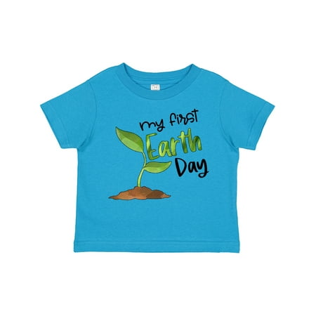 

Inktastic My 1st Earth Day Sprouting Plant Gift Toddler Boy or Toddler Girl T-Shirt
