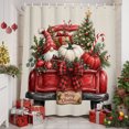 thumbnail image 6 of 60x72 Inch Shower Curtains for Bathroom, Merry Christmas Fabric Bath Curtain Decor, Winter Red Truck Gnomes XmasTree Rustic Waterproof Restroom Curtains Shower Set Accessories with 12 Hooks 60 Inch, 6 of 8