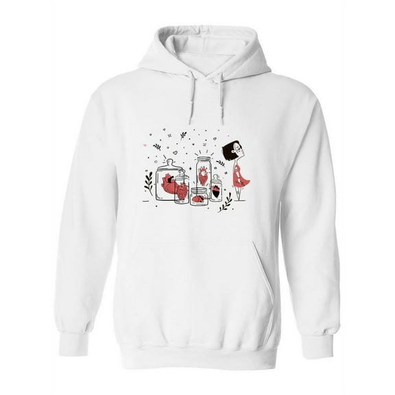 Jar Of Hearts Hoodie Women -Image by Shutterstock, Female Small