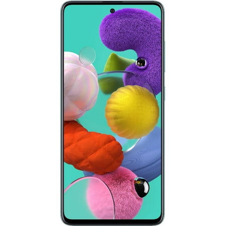 Samsung Galaxy A51 A515U 128GB GSM/CDMA Unlocked Phone with Quad Camera 48 MP + 12 MP + 5 MP + 5 MP - Prism Crush Blue (Certified Refurbished)