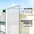 thumbnail image 4 of Outsunny Mini Serre avec 3 Niveaux 6 Tablettes Serre Portable, Blanc, 4 of 10