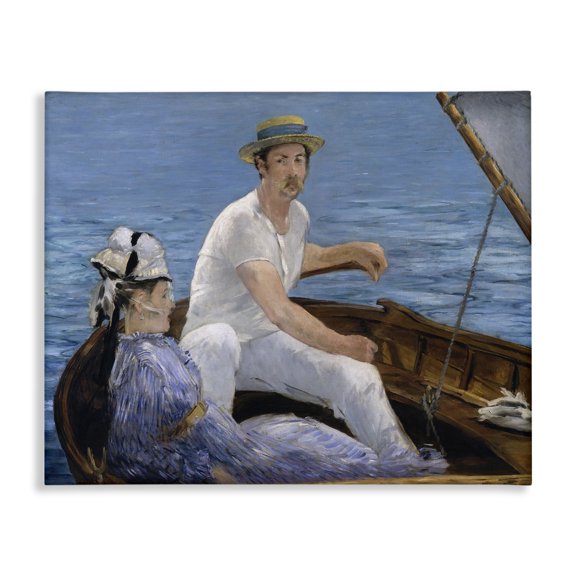 Stupell Industries Victorian Boating Classical Portrait Canvas Art, 20 x 16, by Edouard Manet