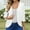 c01White, variant on Arnsht Women's 3/4 Sleeve Open Front Cardigan Casual Loose Lightweight Cardigans with Pockets Yellow M