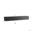 thumbnail image 3 of Aukfa Floating TV Stand Wall Mounted for TVs up to 70" with LED Light & Power Outlet,Black, 3 of 7