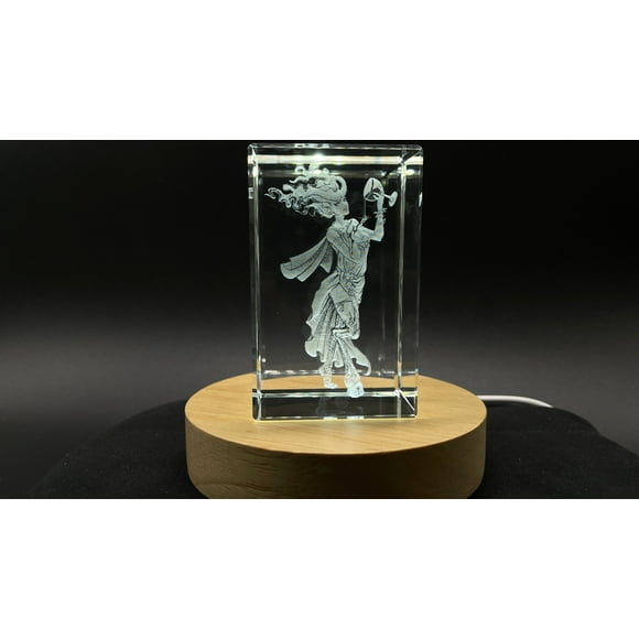 Empusa-Art | 3d-Engraved-Crystal Keepsake | Gift/Decor| Collectible | Souvenir | 3d-Crystal-Photo-Gift | 3d-Photo-Engraved-Crystal | Harpies-Gift | Home-Decor