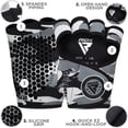 thumbnail image 6 of RDX Weight Lifting Gloves Grips, Gym Fitness Workout, Anti Slip Ventilated Open Back Gripper, Strength Training HIIT Exercise Deadlift, Men Women Cycling Rowing Climbing Hanging Pull Ups Gymnastics, 6 of 9