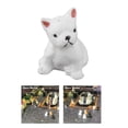 thumbnail image 3 of 1/64 pequeño perro modelo resina impresa mascota perro Dulldog juguetes tren construcción modelo coche Accessoires - Blanco sentado CUTICAT estatuillas diminutas en miniatura, 3 of 8