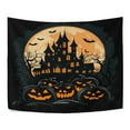 thumbnail image 3 of WOBOGO Ghost Pumpkin Tapestry 60×51in Home Living Room Bedroom Wall Hanging Ornaments, 3 of 10