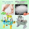 thumbnail image 4 of Lorveina Kids Sand and Water Activity Table with Electric Pump Elephant Faucet Toddler Play Kitchen Sink Food Accessories Fishing Game Ages 3 and Up, Blue, 4 of 7