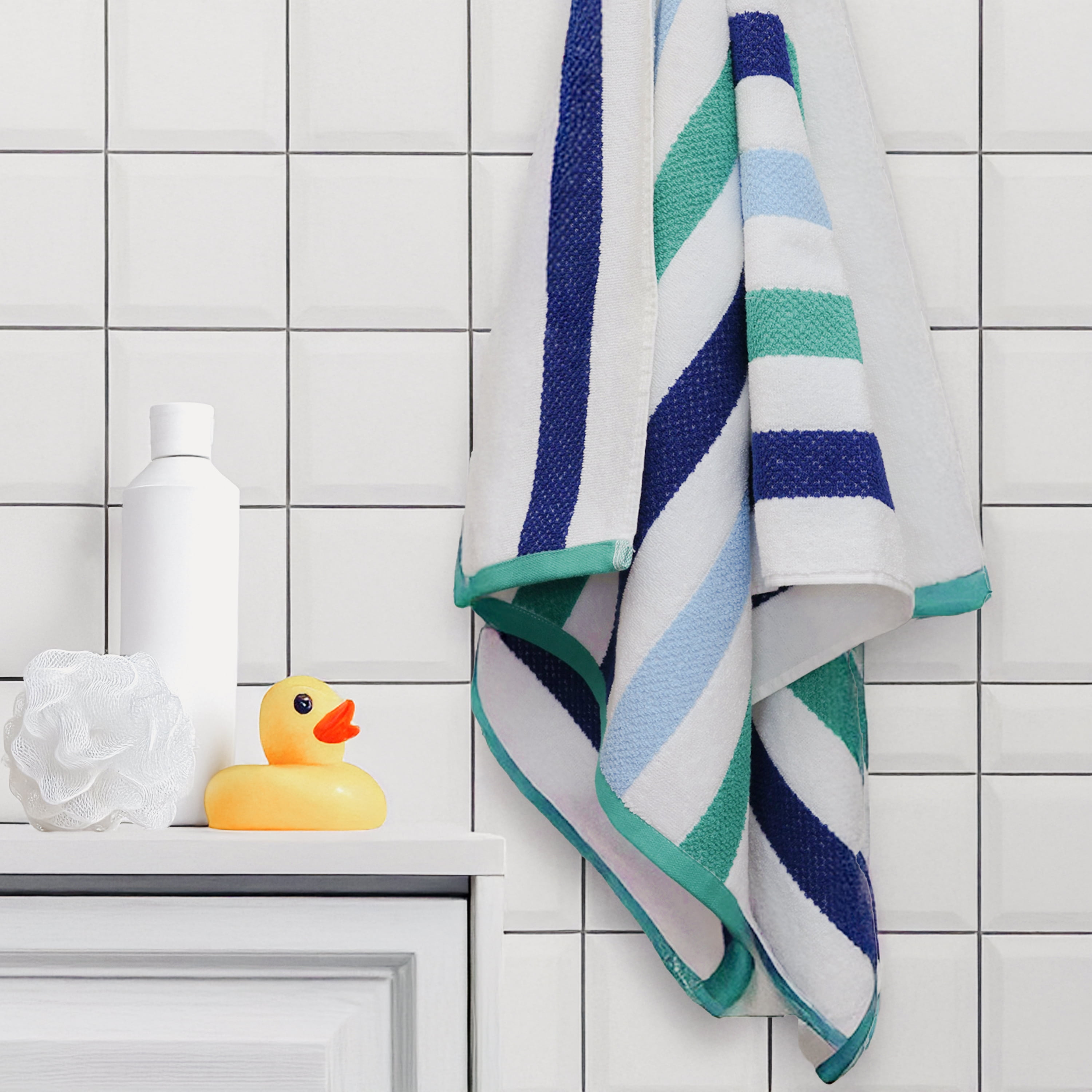 Your Zone Kids Bath Towel Cotton Blended Fabric, Blue
