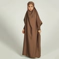 thumbnail image 3 of Yzengfg Girl Poses Solid Color Dress National Dress Skirt Arab Children's Wear,5 Years-6 Years, 3 of 5