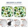 thumbnail image 6 of Gaeub Green Avocado Foldable Auto Sun Blocker Visor, Sunshade for Car Front Window, Keeps Your Vehicle Cool - Medium, 6 of 7