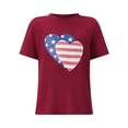 thumbnail image 6 of Family 4th of July Shirts Star Striped Print Crew Neck Short Sleeve T-Shirts Matching Outfits, 6 of 8