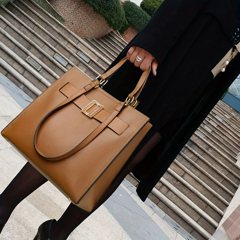 Genuine leather bags for women popular high end handbags stylish tote bags large capacity shoulder bags