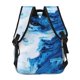 thumbnail image 4 of Disketp Blue White Fluid Art Mochila Estampada para Hombre y Mujer – Mochila Ligera Clásica con Múltiples Bolsillos para Universidad, Trabajo y Viajes-One Size, 4 of 5