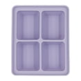 thumbnail image 3 of Hvmvliv Ice Trays 4-Compartments Rectangle-Shape Ice Cubes Trays Large Size Ice Blocks Making Molds with Removable Lids Reusable for Whiskey, Cocktail, Stackable Ice Cubes Purple, 3 of 6