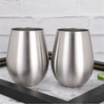 thumbnail image 6 of 8PCS Stainless Steel Stemless Wine Glasses Kitchen Bar Unbreakable Metal Drink Cups for Indoor & Outdoor Picnics Camping, 6 of 9