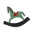 thumbnail image 3 of Estatua de caballo mecedor, escultura de madera, decoración elegante, figura decorativa, adorno verde, 3 of 9